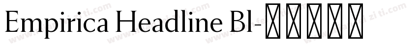 Empirica Headline Bl字体转换